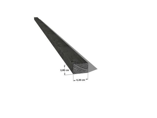 Abri Français Bois au détail Tasseau pin noir 28x42 mm